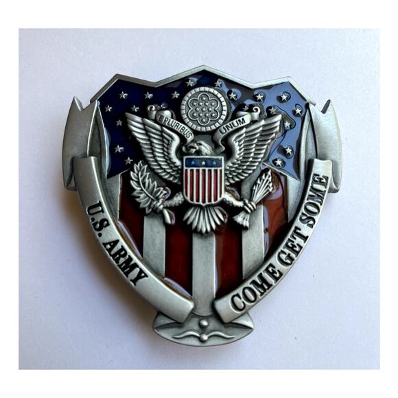 United States Army Come Get Some Shield Belt Buckle - Picture 4 of 10